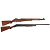 Image 1 : Two Winchester Long Guns -A) Winchester M1 Garand Semi-Automatic Rifle