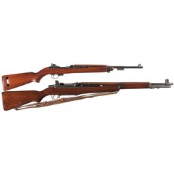 Two U.S. Longarms -A) Underwood M-1 Semi-Automatic Carbine