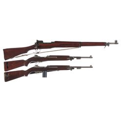 Three U.S. Longarms -A) Eddystone Model 1917 Bolt Action Rifle
