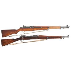 Two U.S. Rifles -A) U.S. Springfield M1 Garand Semi-Automatic Rifle