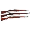 Image 1 : Three U.S. Rifles -A) U.S. Rock Island Model 1903 Bolt Action Rifle