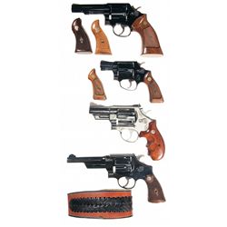 Four Smith & Wesson Double Action Revolvers -A) Smith & Wesson Model 10-6 Double Action Revolver