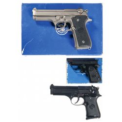 Three Beretta Semi-Automatic Pistols -A) Beretta 92FS Centurion Semi-Automatic Pistol with Case