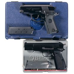 Two Cased Semi-Automatic Pistols -A) Colt Double Eagle Officer's Model Semi-Automatic Pistol