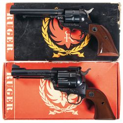 Two Boxed Ruger Single Action Revolvers -A) Ruger Single Six Convertible Single Action Revolver