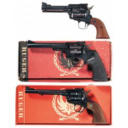 Three Ruger Revolvers -A) Ruger Blackhawk Single Action Revolver