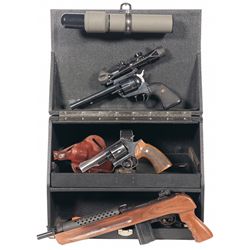 Three Handguns -A) Ruger New Model Blackhawk Single Action Revolver