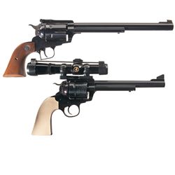 Two Ruger Single Action Revolvers -A) Ruger New Model Blackhawk Single Action Revolver