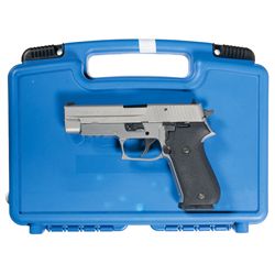 Sig Sauer P220 Semi-Automatic Pistol with Case, Belts, and Holsters