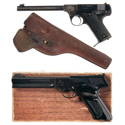 Two Semi-Automatic .22 Pistols -A) High Standard Model B Semi-Automatic Pistol