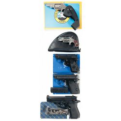 Two Mini Revolvers and Three Semi-Automatic Pistols -A) North American Arms Model NAA-22LR Mini Revo