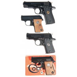 Four Colt Semi-Automatic Pistols -A) Colt MK IV/Series 80 Government Model .380 Auto Semi-Automatic 