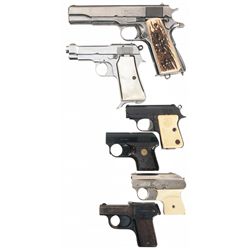Four Handguns and Two Starter Pistols -A) Ithaca Model 1911A1 Semi-Automatic Pistol