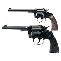 Two Colt Double Action Revolvers -A) Colt Police Positive Double Action Revolver