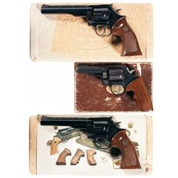 Three Boxed Dan Wesson Double Action Revolvers -A) Dan Wesson Model 22 Double Action Revolver