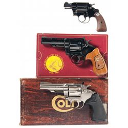 Three Colt Double Action Revolvers -A) Colt Cobra First Issue Double Action Revolver