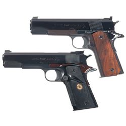 Two 1911 Semi-Automatic Pistols -A) Essex Arms 1911 Frame with Colt .22 Conversion Kit Semi-Automati