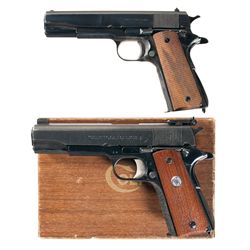 Two U.S. Property 1911A1 Semi-Automatic Pistols -A) Ithaca Model 1911 Semi-Automatic Pistol