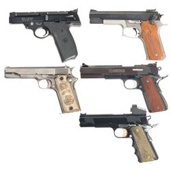 Five Semi-Automatic Pistols -A) Smith & Wesson Model 22A Semi-Automatic Pistol
