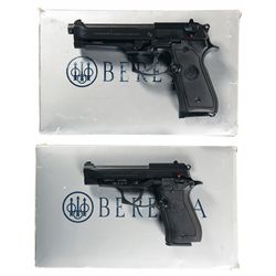 Two Cased Beretta Semi-Automatic Pistols -A) Beretta Model 92 FS Semi-Automatic Pistol
