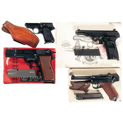Four Semi-Automatic Pistols -A) Walther Model TP Semi-Automatic Pistol with Holster