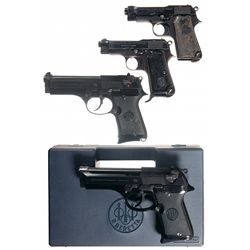 Four Beretta Semi-Automatic Pistols -A) Beretta Model 1934 Semi-Automatic Pistol