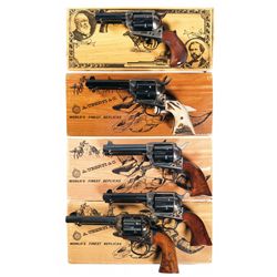 Five Uberti Single Action Revolvers -A) Uberti Cimarron Thunderer Single Action Revolver with Box