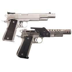 Two Caspian Arms Semi-Automatic Pistols -A) Caspian Arms Government Model Semi-Automatic Pistol