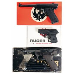 Three Boxed Semi-Automatic Pistols -A) Ruger Standard Model Semi-Automatic Pistol