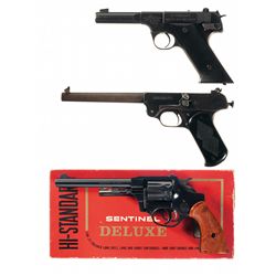 Three Handguns -A) High Standard HD Military Semi-Automatic Pistol