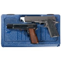 Two Semi-Automatic Pistols -A) Colt Model 1991A1 with Case