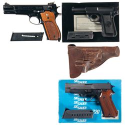 Three Semi-Automatic Pistols -A) Smith & Wesson Model 52 Semi-Automatic Pistol