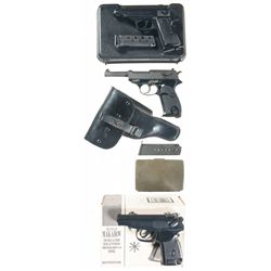 Three Semi-Automatic Pistols -A) Walther Model PP Semi-Automatic Pistol