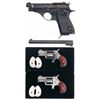 Image 1 : Three Hand Guns -A) Beretta Model 75 Semi-Automatic Pistol with Extra Barrel