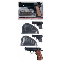Four Browning Semi-Automatic Pistols -A) Browning High Power Semi-Automatic Pistol with Case
