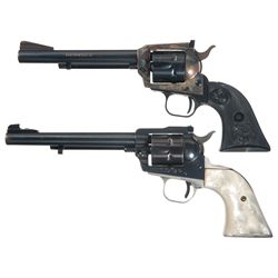 Two Single Action Revolvers -A) Colt New Frontier Single Action Revolver