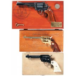 Three Cased Commemorative Revolvers -A) Smith & Wesson Model 19-4 Los Angeles 200th Anniversary Comm