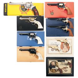 Eleven Hand Guns -A) Ruger Super Redhawk Double Action Revolver with Box