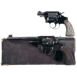Two Colt Double Action Revolvers -A) Colt Cobra Double Action Revolver