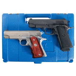 Two 1911 Style Semi-Automatic Pistols -A) Shooters Arms Manufacturing Blue Thunder Semi-Automatic Pi