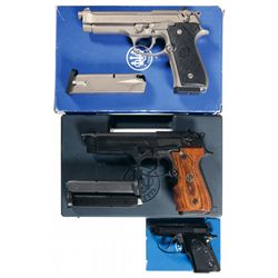 Three Boxed Beretta Semi-Automatic Pistols -A) Beretta Model 96 Semi-Automatic Pistol