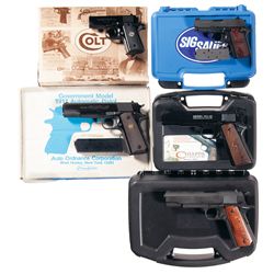 Five Boxed Semi-Automatic Pistols -A) Colt Mustang Semi-Automatic Pistol