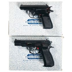 Two CZ Cutaway Demonstrator Pistols -A) CZ Model 83 Cutaway Semi-Automatic Pistol with Box