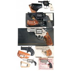 Seven Hand Guns -A) Mondial Model 1960 Double Action Blank Revolver