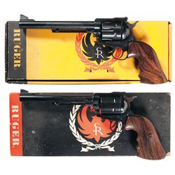 Two Boxed Ruger Blackhawk Revolvers -A) Ruger New Model Blackhawk Single Action Revolver