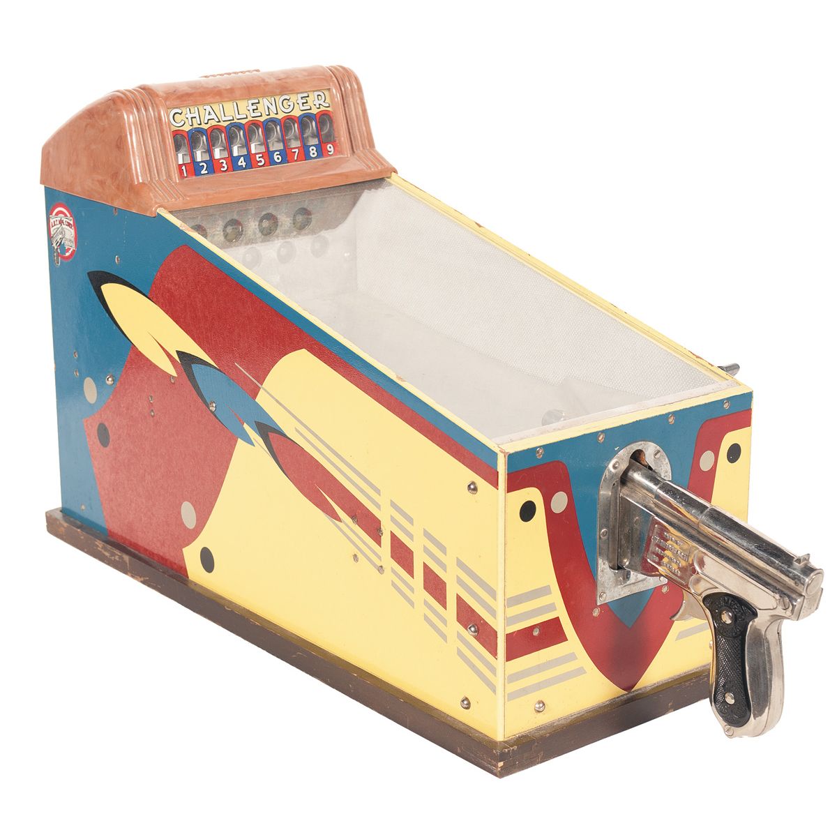 Arcade Revolver Two Boxed Revolvers and a Tabletop Arcade Game -A) Uberti Cattleman ...