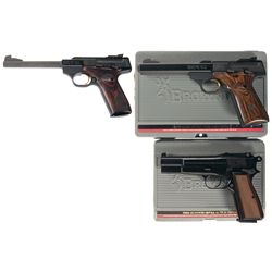 Three Cased Browning Semi-Automatic Pistols -A) Browning Buck Mark Pistol Challenge SE Semi-Automati