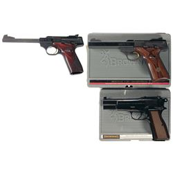Three Browning Semi-Automatic Pistols -A) Browning Buck Mark Challenge SE Semi-Automatic Pistol