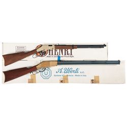 Two Boxed Lever Action Rifles -A) Henry Golden Boy Lever Action Rifle