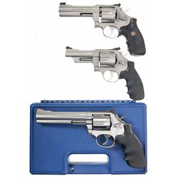 Three Smith & Wesson Double Action Revolvers -A) Smith & Wesson Model 625-3 Double Action Revolver